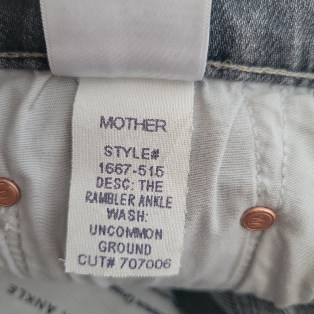 Mother Superior The Rambler Ankle Denim Jeans Uncommon Ground 26 - Picture 16 of 16